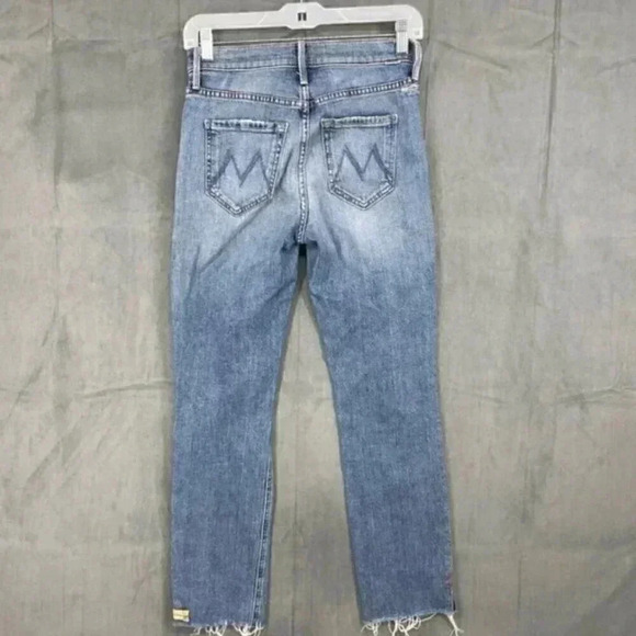 MOTHER The Mid Rise Button Fly Dazzler Ankle Fray Exposed Secret Sister Size 26 - Picture 4 of 12